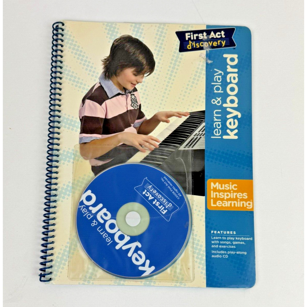 First Act Discovery Learn & Play Keyboard Instruction Book and CD 2008 piano